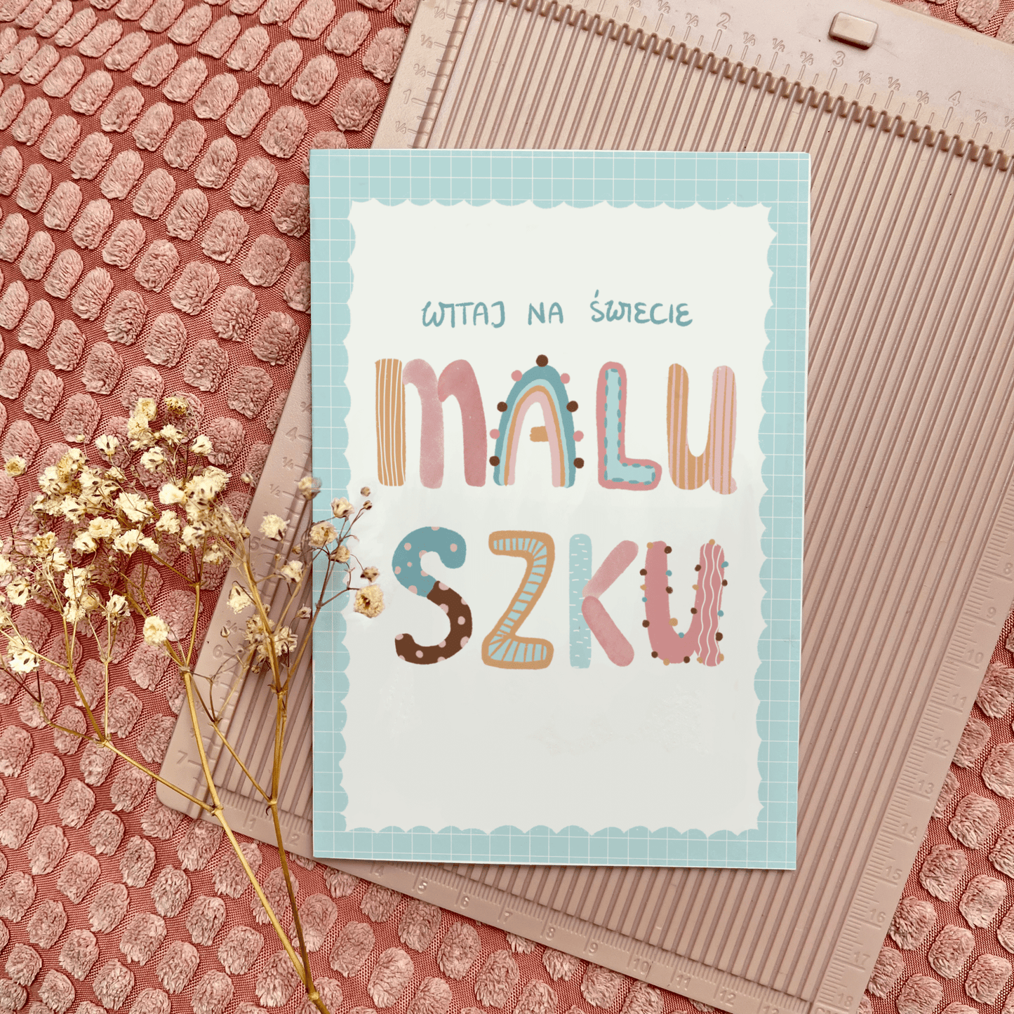 Kartka Witaj na świecie Maluszku - Rysunkografia