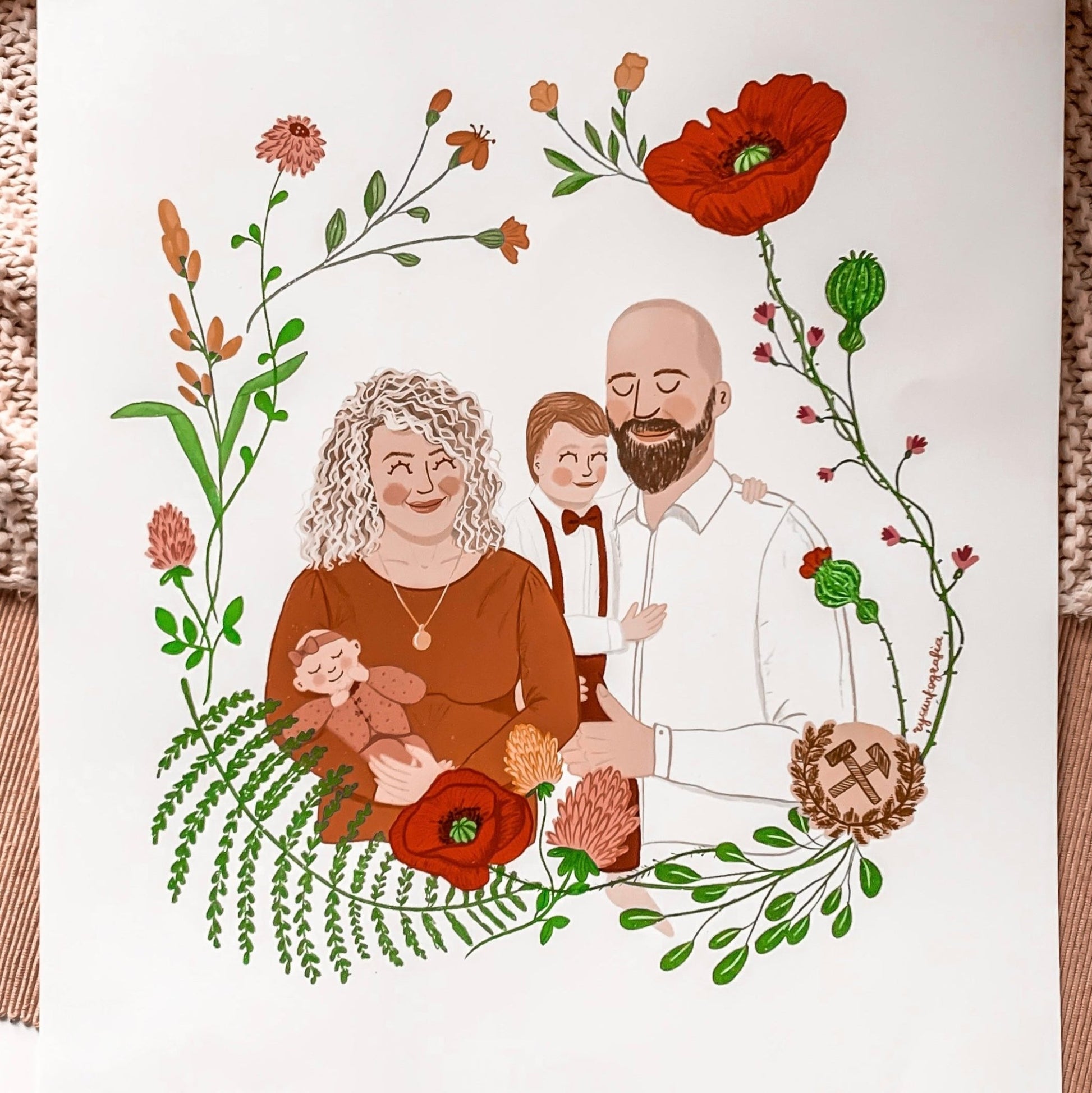 Portret w Wianku - Rysunkografia
