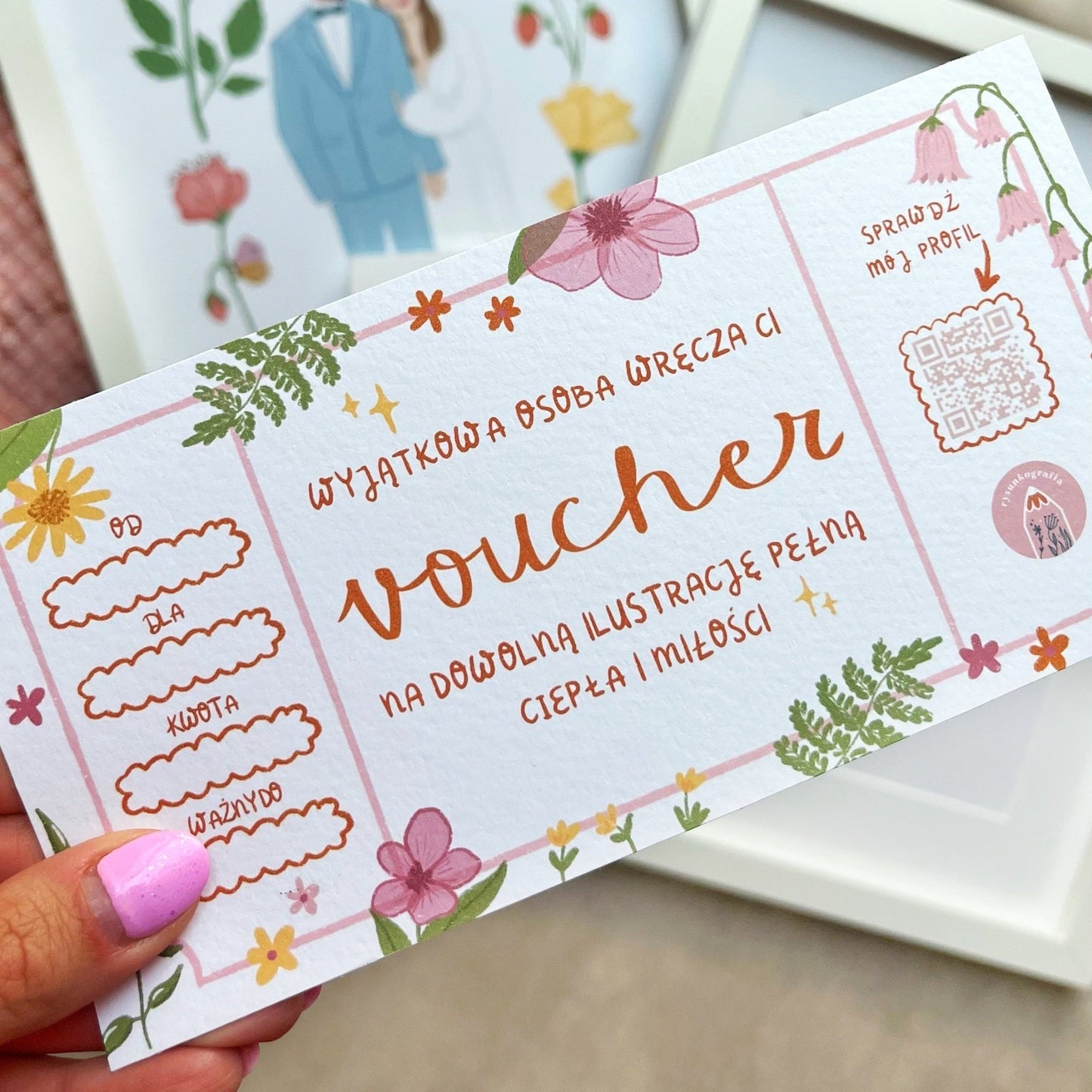 Voucher na dowolną ilustrację (wersja fizyczna) - Rysunkografia