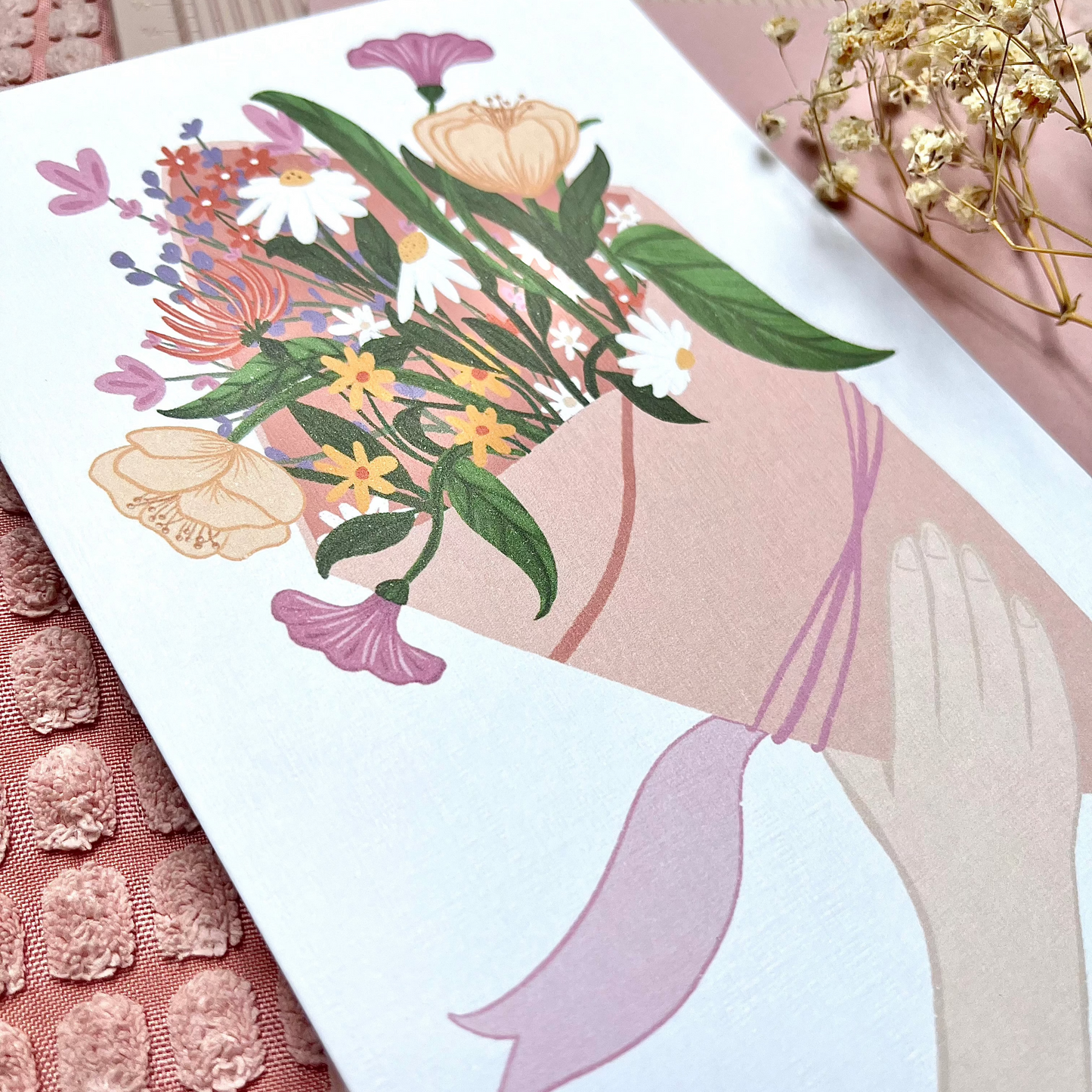 Kartka Bukiet Kwiatów - personalizowana