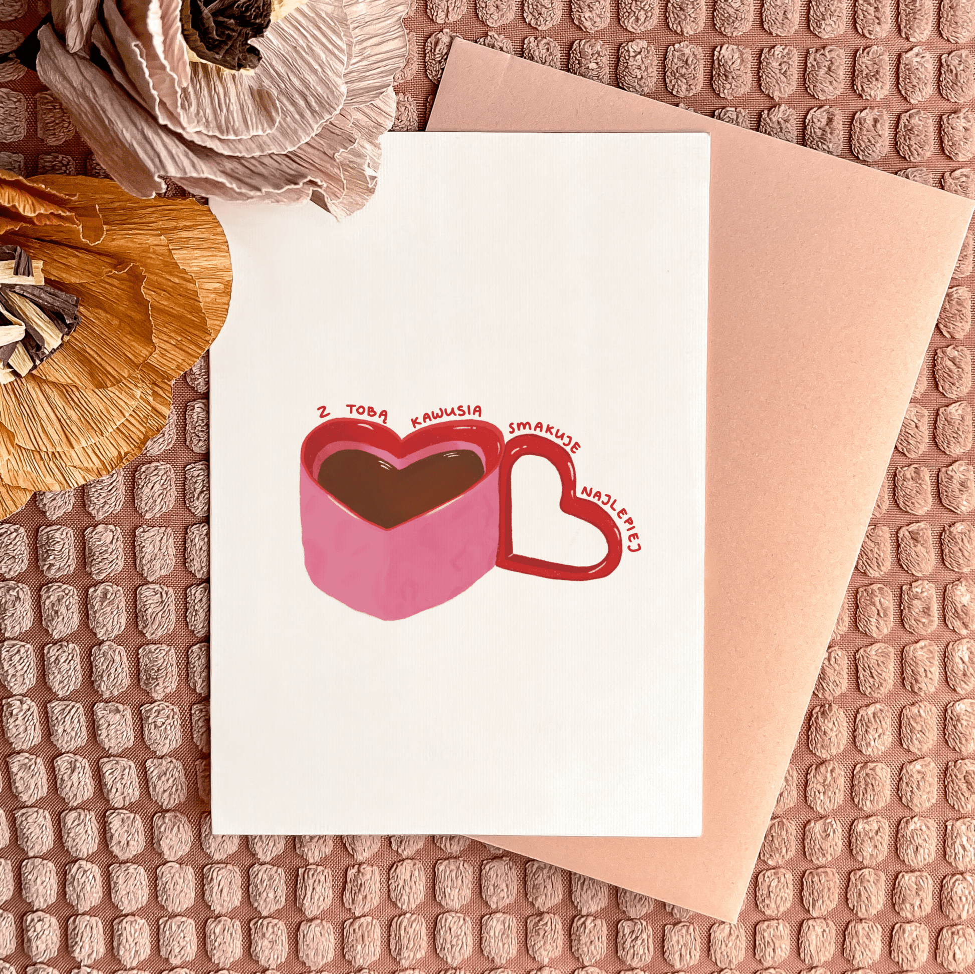 Kartka Kawa/ Herbatka z Tobą - Rysunkografia
