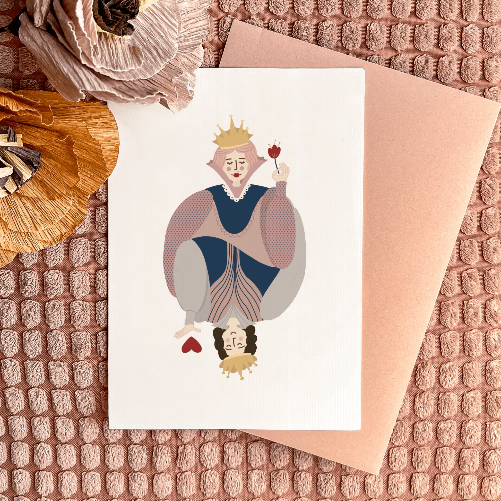 Kartka Król i Królowa - Rysunkografia