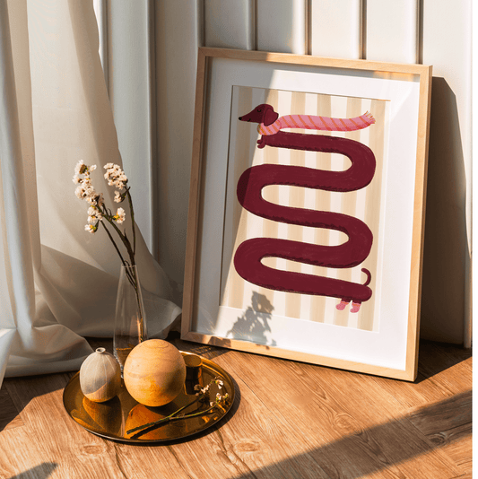 Plakat Jamnik - Rysunkografia